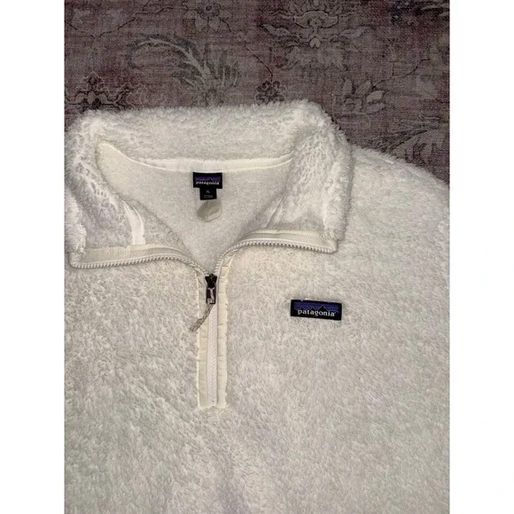 Patagonia Los Gatos 1/4 Zip Fleece Pullover Birch White Womens XL 25236 FA23 EUC - Picture 2 of 8